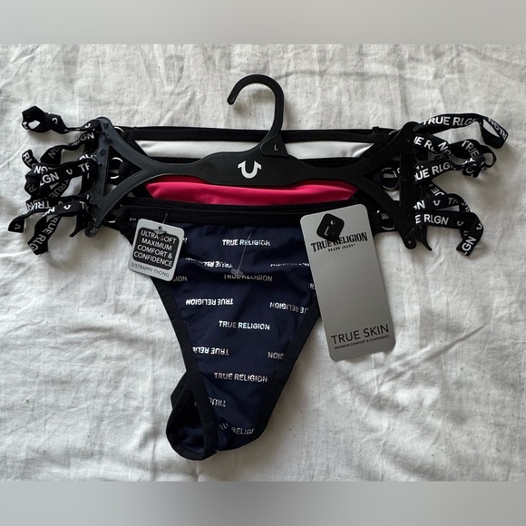 True Religion 3-PK Large True Skin Logo
Strappy Thong Panties - Picture 1 of 7